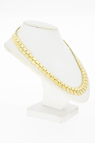 14 Karaat gouden Cleopatra Collier - 42,5 cm