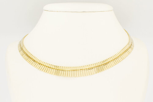 14 Karaat gouden Cleopatra Collier - 45 cm