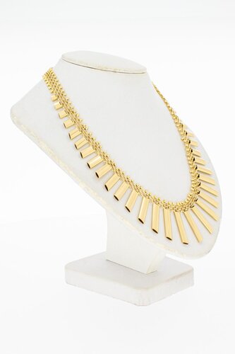 18 Karaat geelgouden Cleopatra Collier - 45 cm