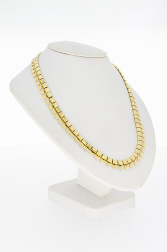 Cleopatra damesketting 14 karaat  goud - 45 cm