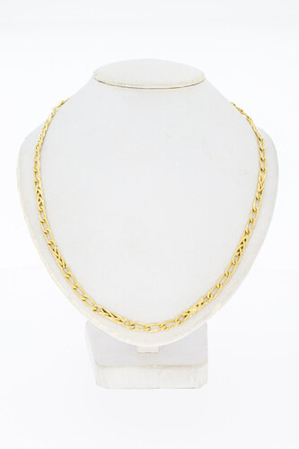 Gevlochten 14 Karaat gouden ketting - 80,7 cm