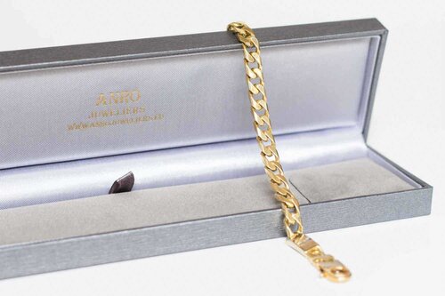 18 Karaat bicolor Gourmet armband - 20 cm