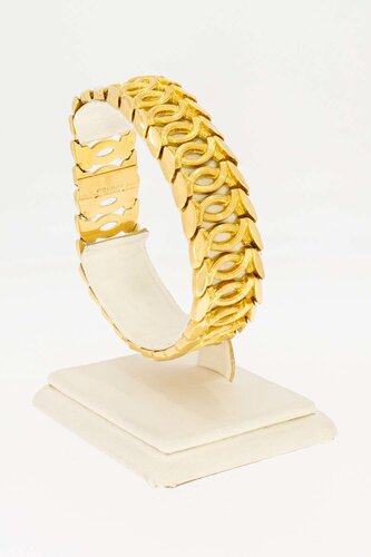 Brede Vintage armband 18 karaat goud - 19,1 cm