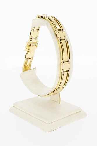 14 Karaat gouden Staafjes armband - 21,4 cm