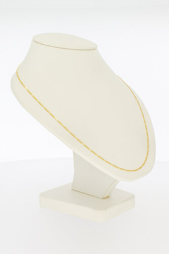 Gouden 14 karaat Figaro ketting - 45 cm