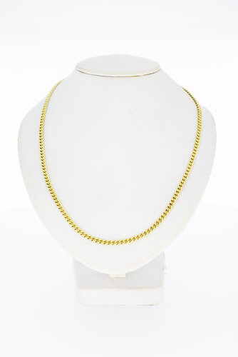14 Karaat geel gouden Gourmet schakelketting - 52,5 cm
