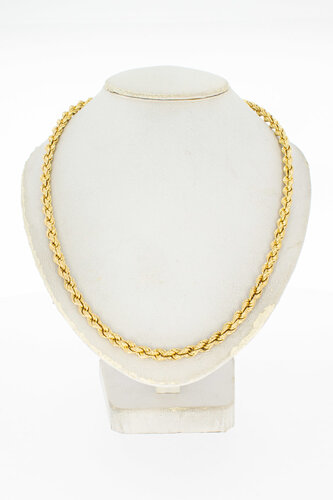 18 Karaat geelgouden Koord ketting - 81 cm