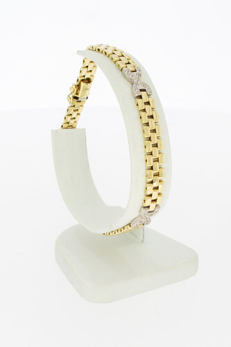 14 Karaat gouden Rolex style armband - 19,8 cm