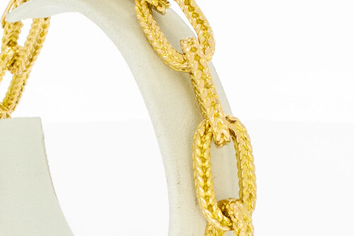 Anker armband 18 Karaat geel goud - 21 cm