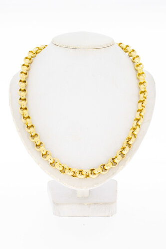 18 Karaat gouden Jasseron ketting - 45,5 cm