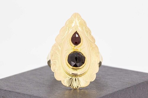 Vintage 14 Karaat Granaat ring - 18,3 mm