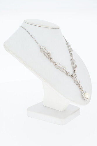 Edelsteen dames ketting 18 Karaat - 49,5 cm