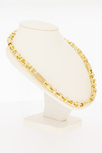 14 Karaat gouden Monte Carlo Koningsketting - 64 cm