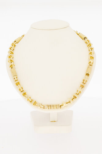 14 Karaat gouden Monte Carlo Koningsketting - 64 cm