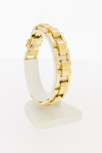 Vintage stavenarmband 14 karaat goud - 19,5 cm