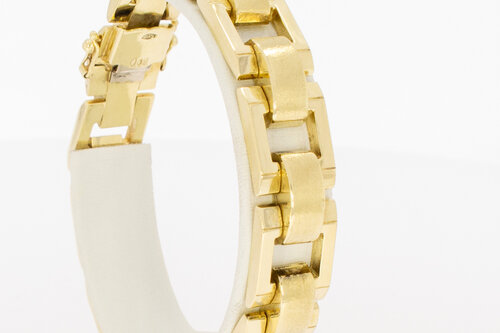 Vintage stavenarmband 14 karaat goud - 19,5 cm