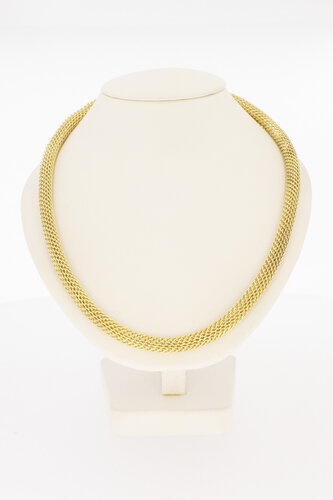 14 karaat gouden gevlochten collier - 44,8 cm