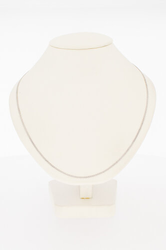 18 karaat witgouden ketting - 50,7 cm