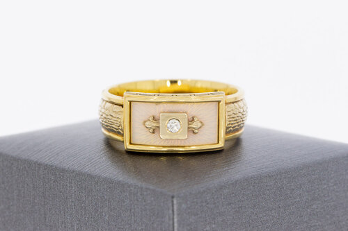 14 karaat gouden heren Statementing - 20,5 mm