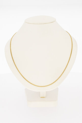 Dames Gourmetketting 14 karaat goud - 44,2 cm