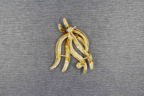 Gouden vintage broche 14 karaat - 3,3 cm