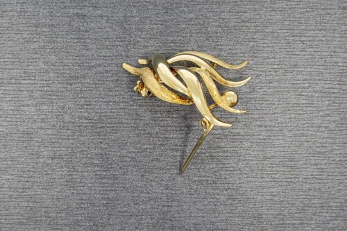Gouden vintage broche 14 karaat - 3,3 cm