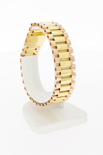 Gouden Rolex armband 18 karaat bicolor - 18,9 cm