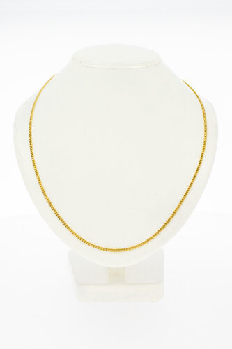 Gouden gourmetketting 18 karaat - 53,5 cm
