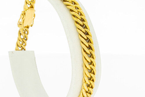 Gouden gourmetarmband 20 karaat - 19,4 cm