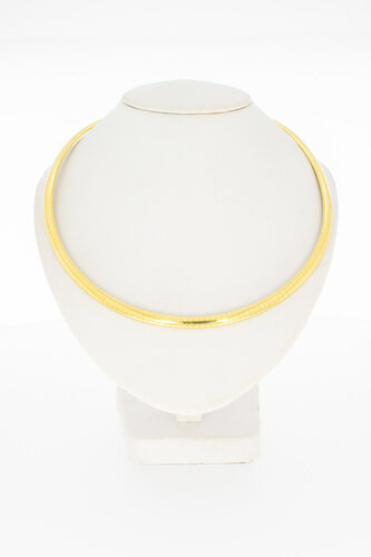 Gouden omega collier 18 karaat - 43 cm