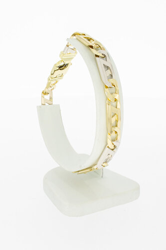 Gouden Rolex armband 14 karaat bicolor - 22,4 cm