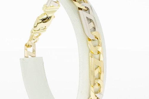 Gouden Rolex armband 14 karaat bicolor - 22,4 cm