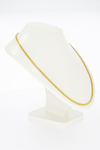 Gouden vossenstaart ketting 18 karaat - 51,1 cm