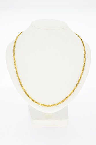 Gouden vossenstaart ketting 18 karaat - 51,1 cm