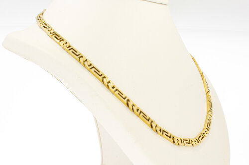 Gouden Versace style ketting 14 karaat - 51,6 cm