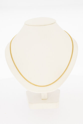 18 karaat geelgouden gourmetketting  60 cm