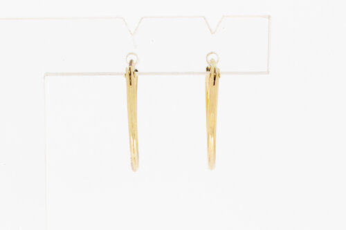 14 karaat gouden oorringen voor dames  1,9 cm