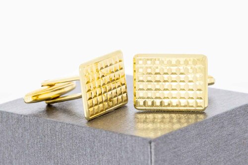 Gouden manchetknopen 18 karaat