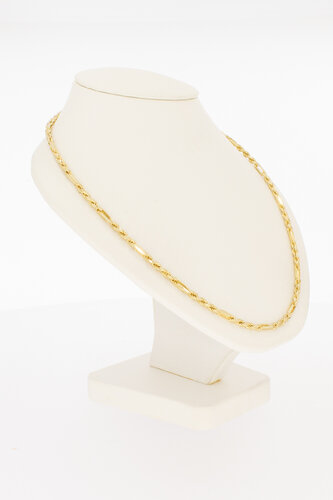 Koordketting 14 karaat geel goud - 44 cm