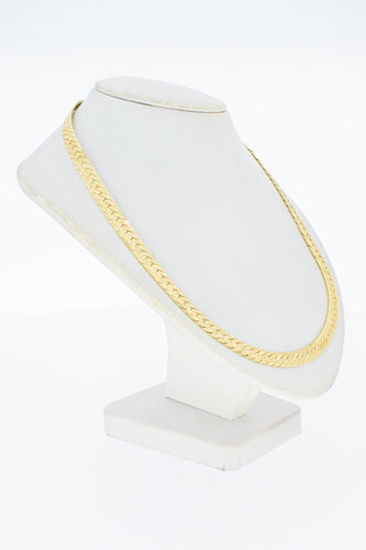 14 Karaat gouden gewalst Gourmet Collier - 40,2 cm