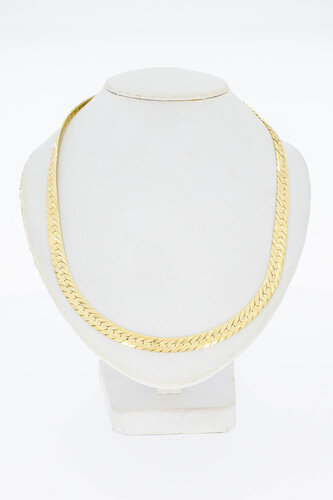 14 Karaat gouden gewalst Gourmet Collier - 40,2 cm