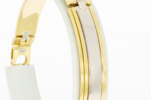 18 karaat gouden plaat Armband - 22 cm