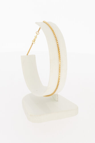 14 karaat gouden Venetiaans armbandje  20,8 cm
