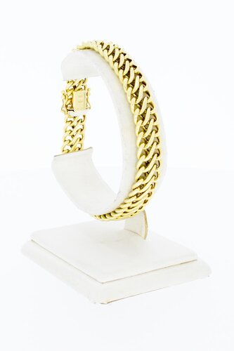 14 Karaat gouden gevlochten armband 20 cm