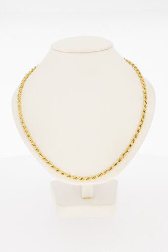 Dames koordketting 14 karaat goud  - 45,5 cm