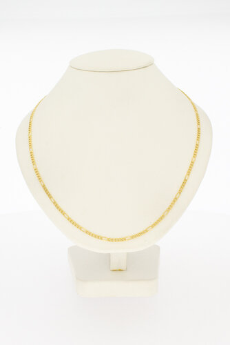 14 karaat Figaro ketting goud - 55,3 cm