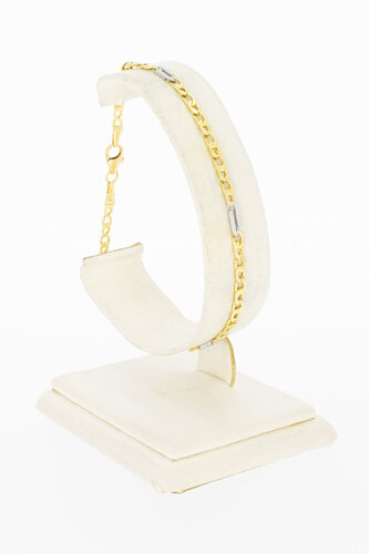 14 Karaat goud Anker armband - 20,7 cm