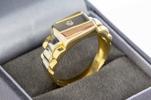18 Karaat goud mannenring - 20,9 mm