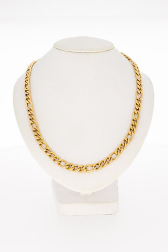 Figaro ketting 14 Karaat goud - 45,5 cm