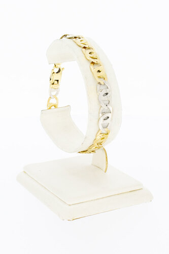14 Karaat Valkoog armband - 19,6 cm